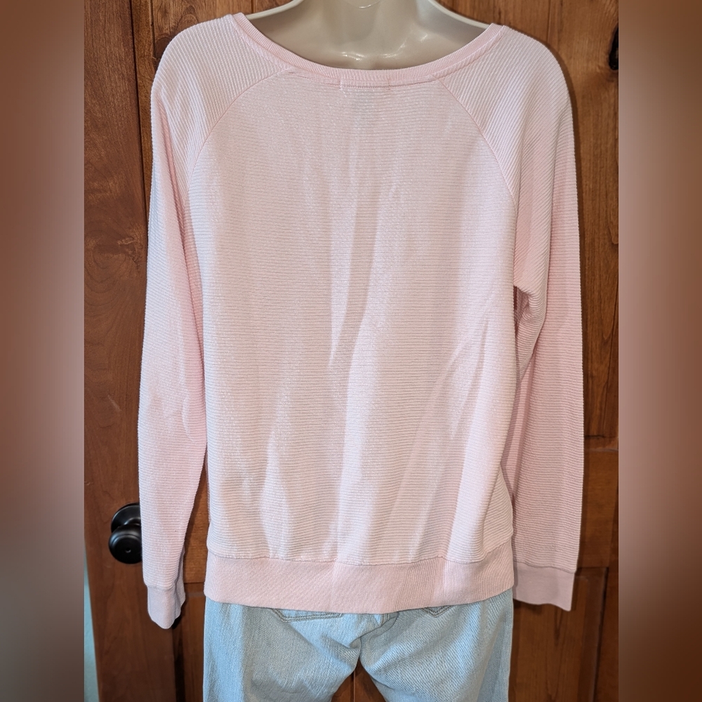 GAP Pink Relaxed Ribbed Top - Picture 4 of 7